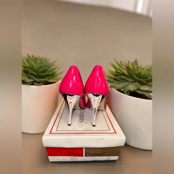 Pierre Dumas Pink Pointy Toe Stilettos NIB - Picture 7 of 7